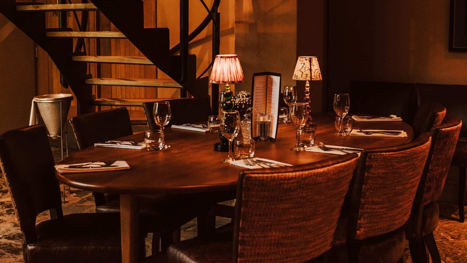 Private Dining Table Set Up